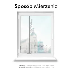Inwazyjne rolety na okna Rząska® pod wymiar, uchwyty Risinfix do przykręcania, kolekcja Premium w kolorze Białe święto, białym z profilem białym.