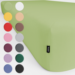 Prześcieradła z gumką Rząska® w rozmiarze 70x200 cm, wykonane z bawełny na wysokość materaca cm z kolekcji WOW! w kolorze Lime Time, jasnozielonym.