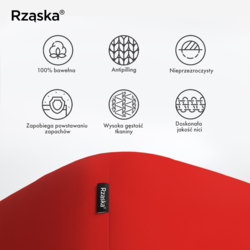 Prześcieradła z gumką Rząska® w rozmiarze 80x160 cm, wykonane z bawełny na wysokość materaca cm z kolekcji WOW! w kolorze Redy or not?, czerwonym.