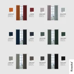 Zasłony zaciemniające Rząska® na przelotkach z kolekcji Millenium Velvet, 1 sztuka szyta na wymiar w kolorze Polar Bear, biało-szarym.