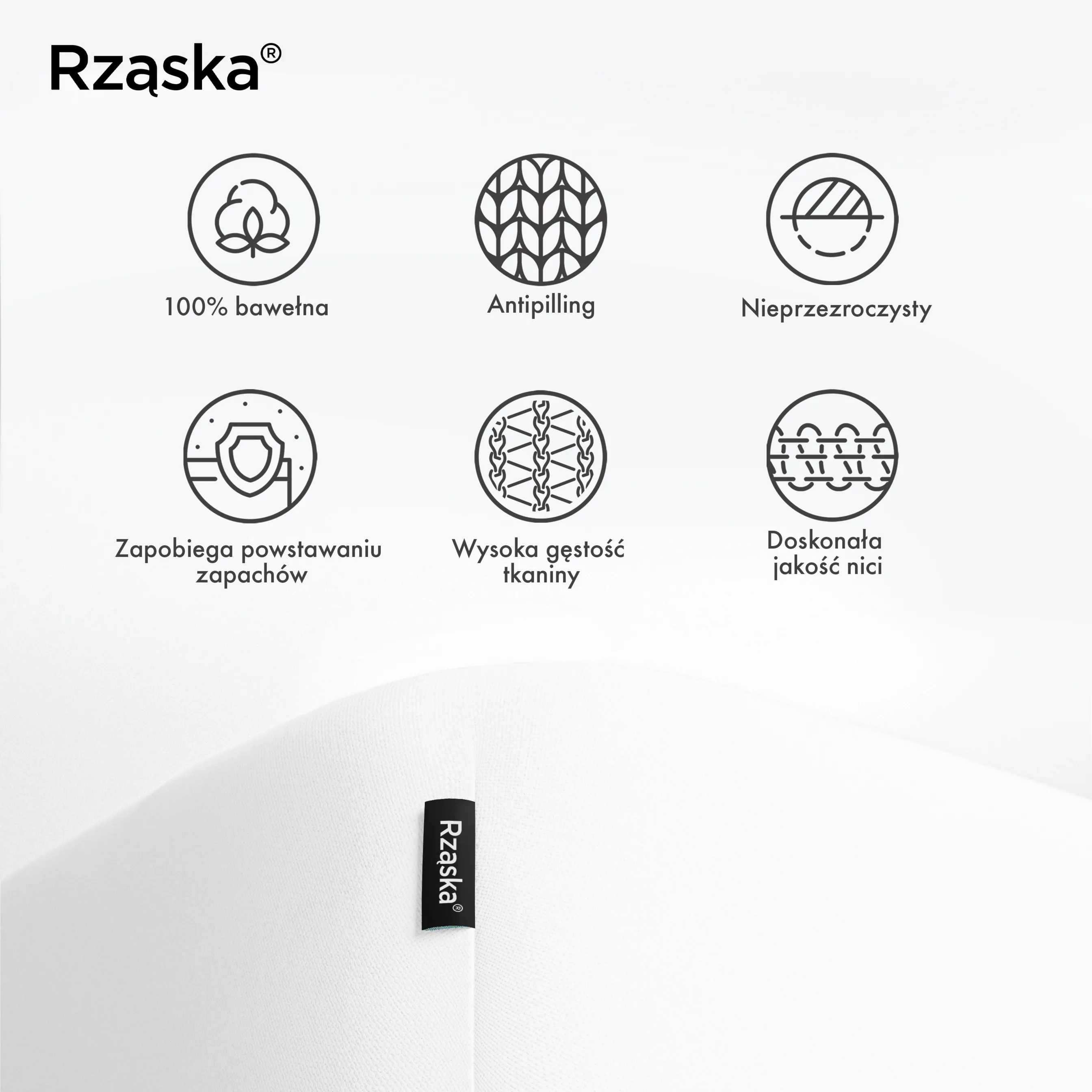 Prześcieradła z gumką Rząska® w rozmiarze 60x120 cm, wykonane z bawełny na wysokość materaca cm z kolekcji WOW! w kolorze Fluff White, białym.