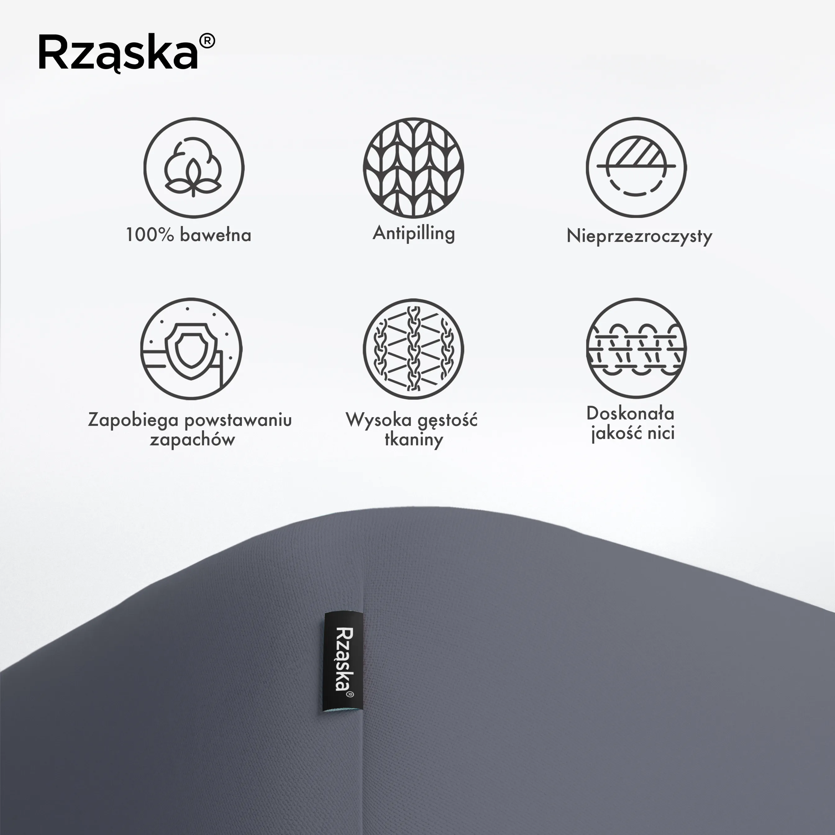 Prześcieradła z gumką Rząska® w rozmiarze 140x200 cm, wykonane z bawełny na wysokość materaca cm z kolekcji WOW! w kolorze Odcienie Shades of Earl Gray, ciemnoszarym.