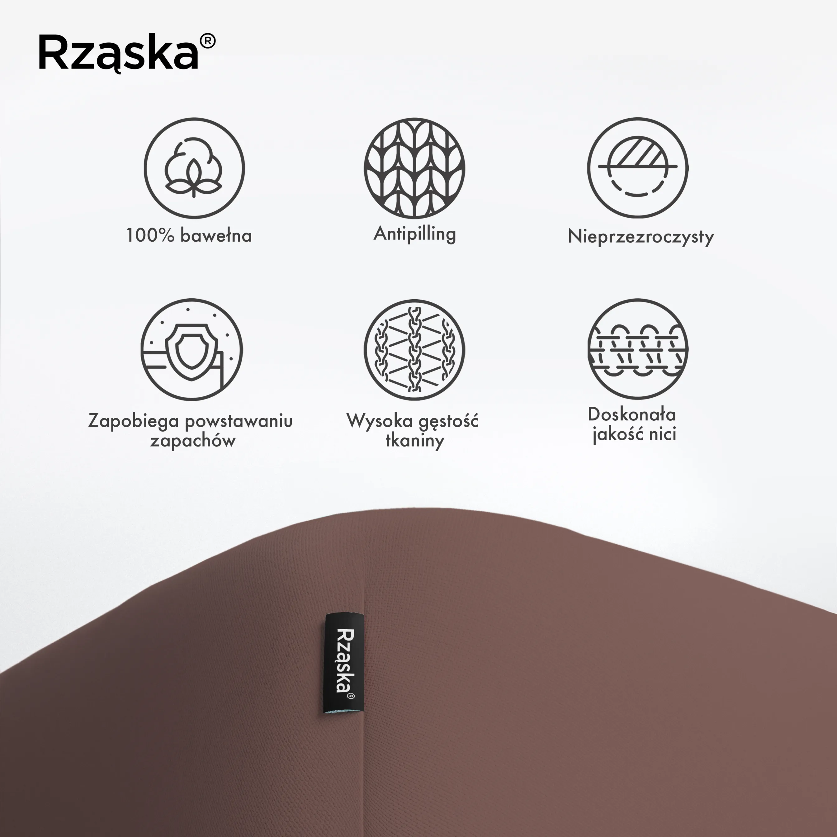 Prześcieradła z gumką Rząska® w rozmiarze 180x200 cm, wykonane z bawełny na wysokość materaca cm z kolekcji WOW! w kolorze Espresso Yourself, brązowym.