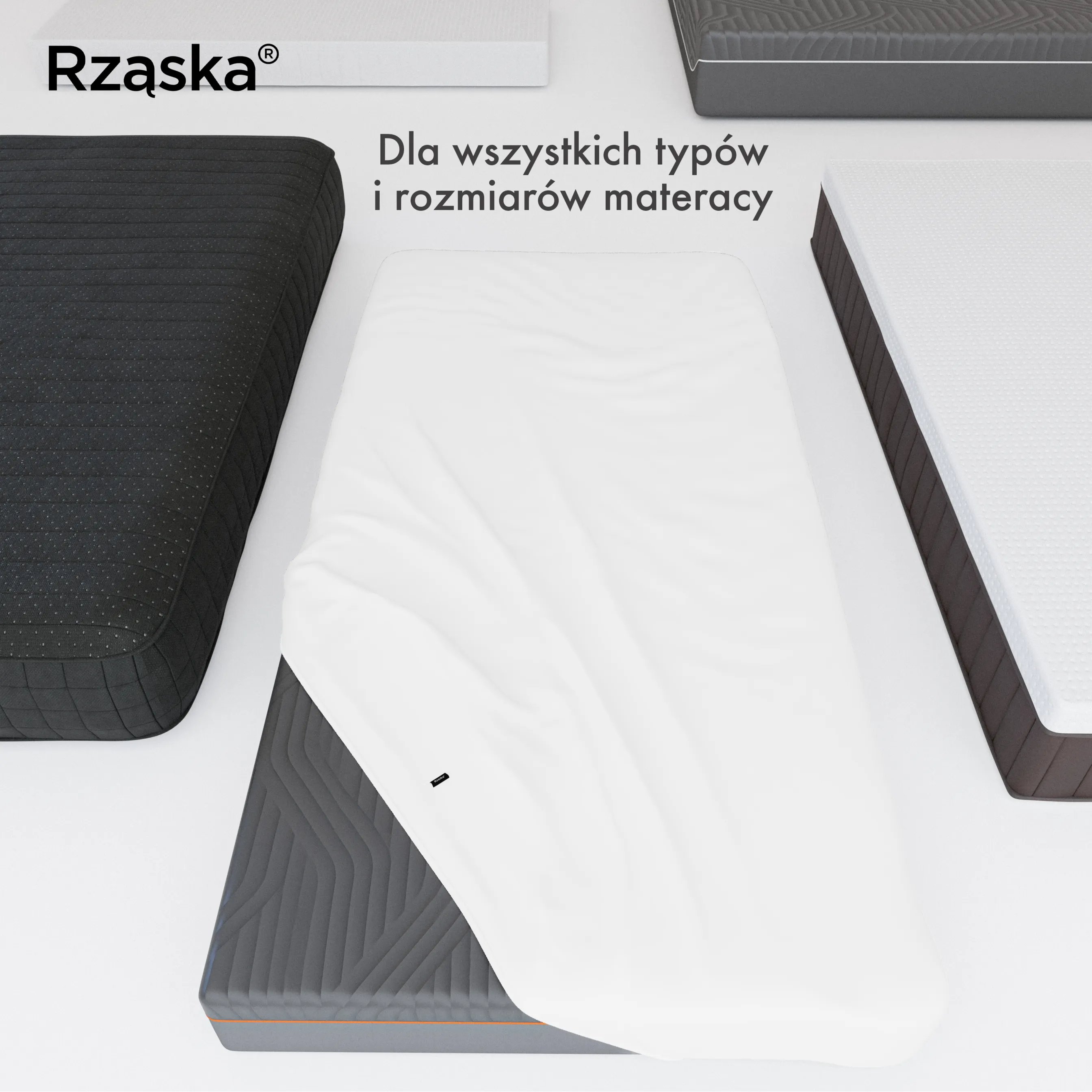 Prześcieradła z gumką Rząska® w rozmiarze 90x200 cm, wykonane z bawełny na wysokość materaca cm z kolekcji WOW! w kolorze Fluff White, białym.