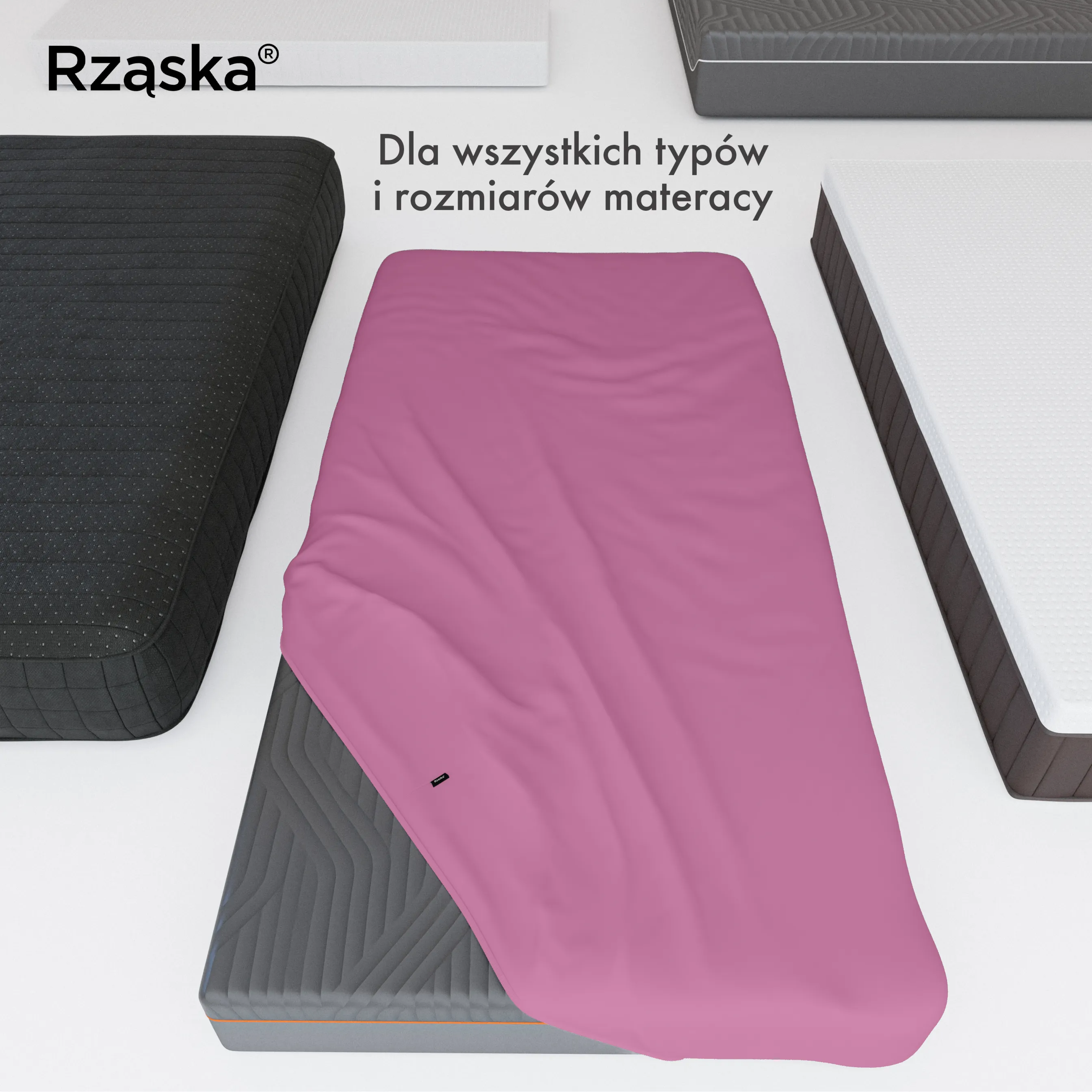 Prześcieradła z gumką Rząska® w rozmiarze 140x200 cm, wykonane z bawełny na wysokość materaca cm z kolekcji WOW! w kolorze Let me Pink!, różowym.