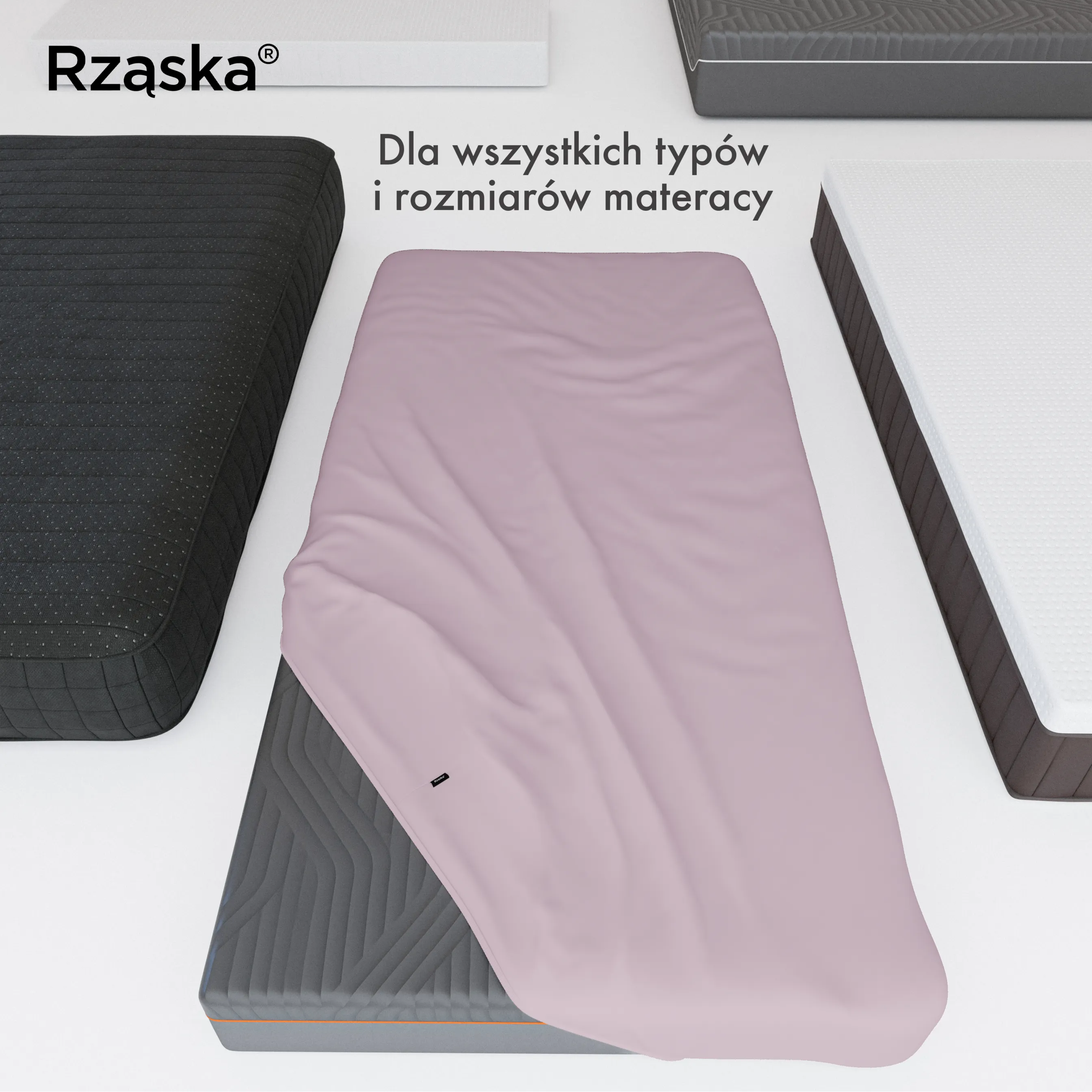Prześcieradła z gumką Rząska® w rozmiarze 90x200 cm, wykonane z bawełny na wysokość materaca cm z kolekcji WOW! w kolorze Lavender Haze, pastelowy fiolet.