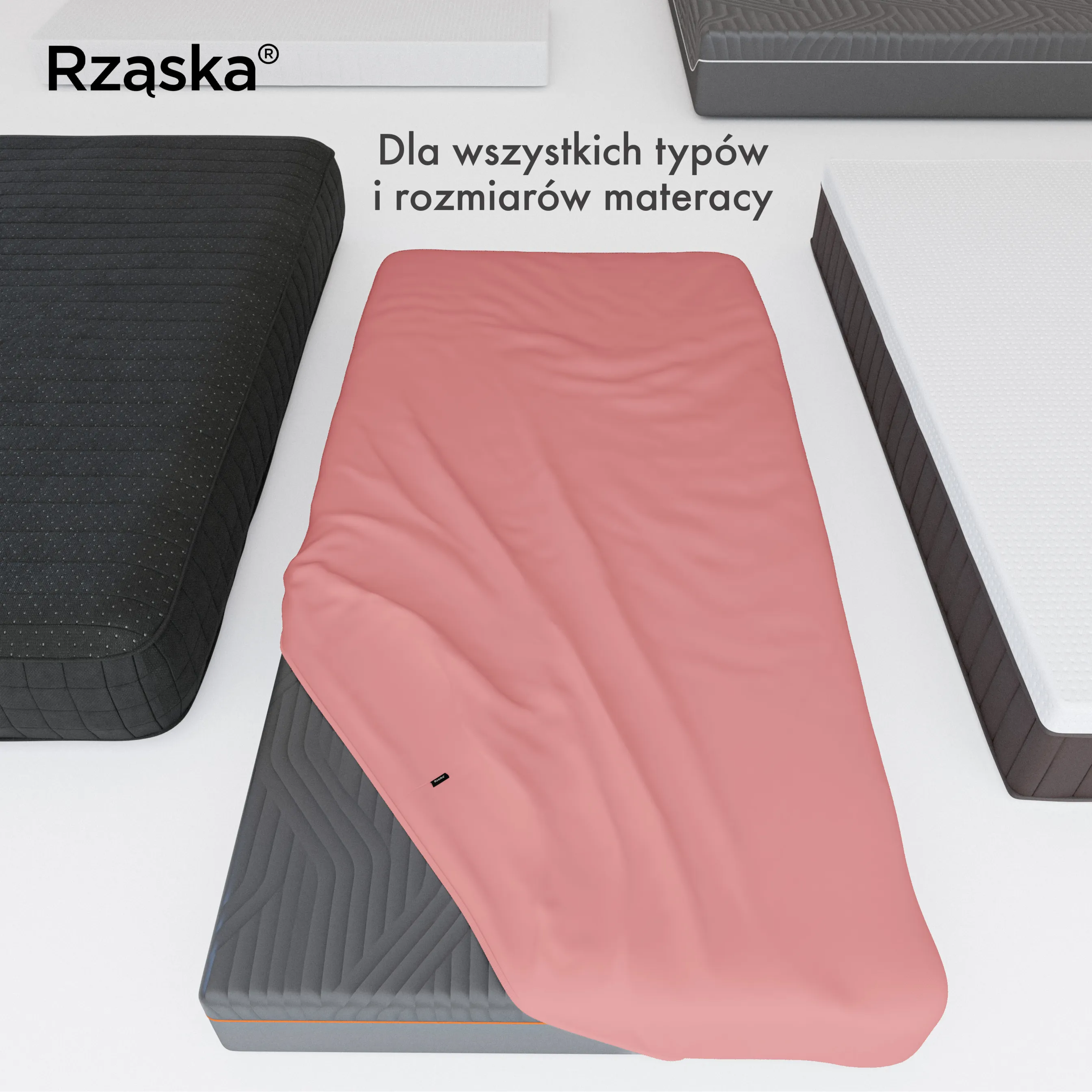 Prześcieradła z gumką Rząska® w rozmiarze 140x200 cm, wykonane z bawełny na wysokość materaca cm z kolekcji WOW! w kolorze Pink Fiction, zgaszony róż.