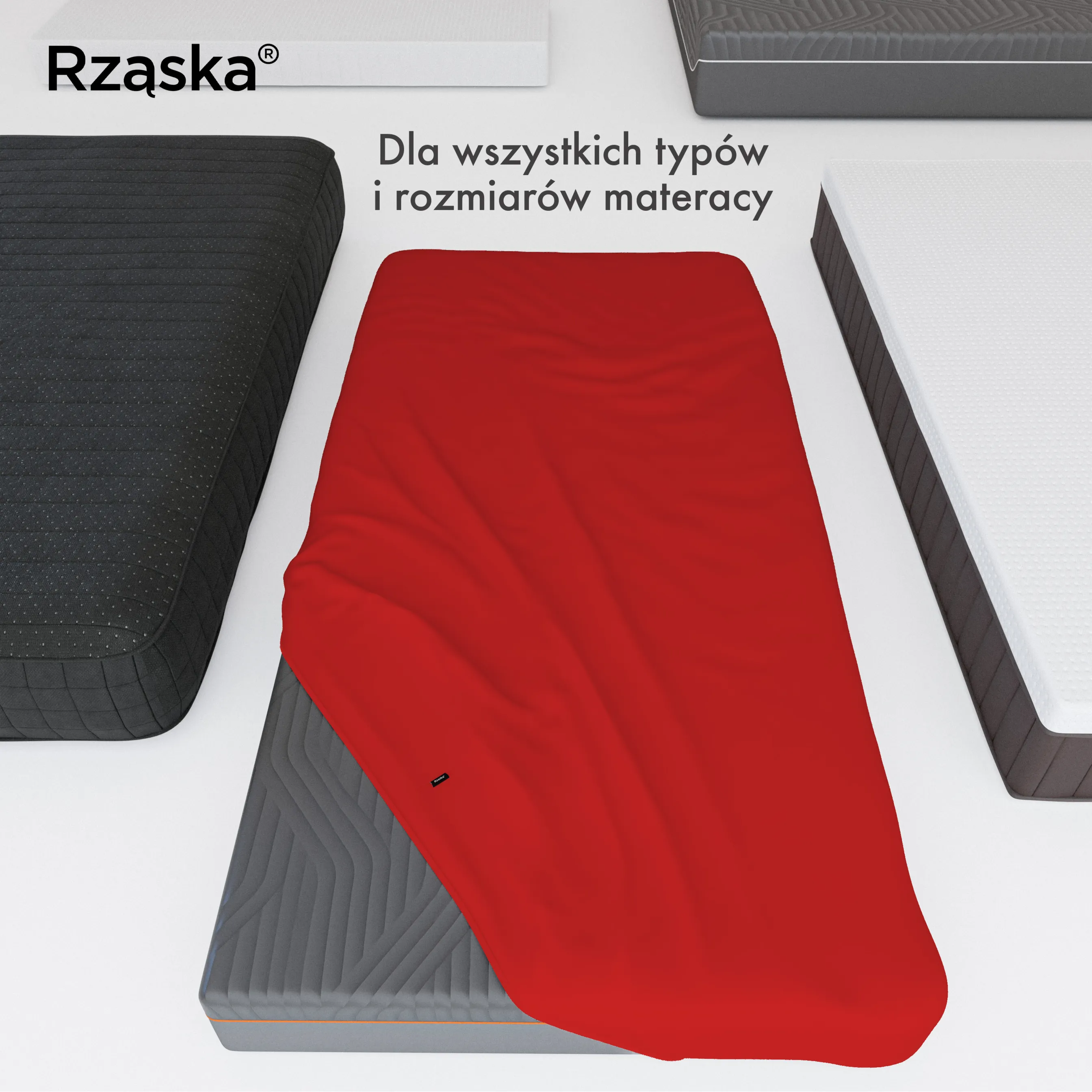 Prześcieradła z gumką Rząska® w rozmiarze 70x200 cm, wykonane z bawełny na wysokość materaca cm z kolekcji WOW! w kolorze Red-volution, czerwone wino.