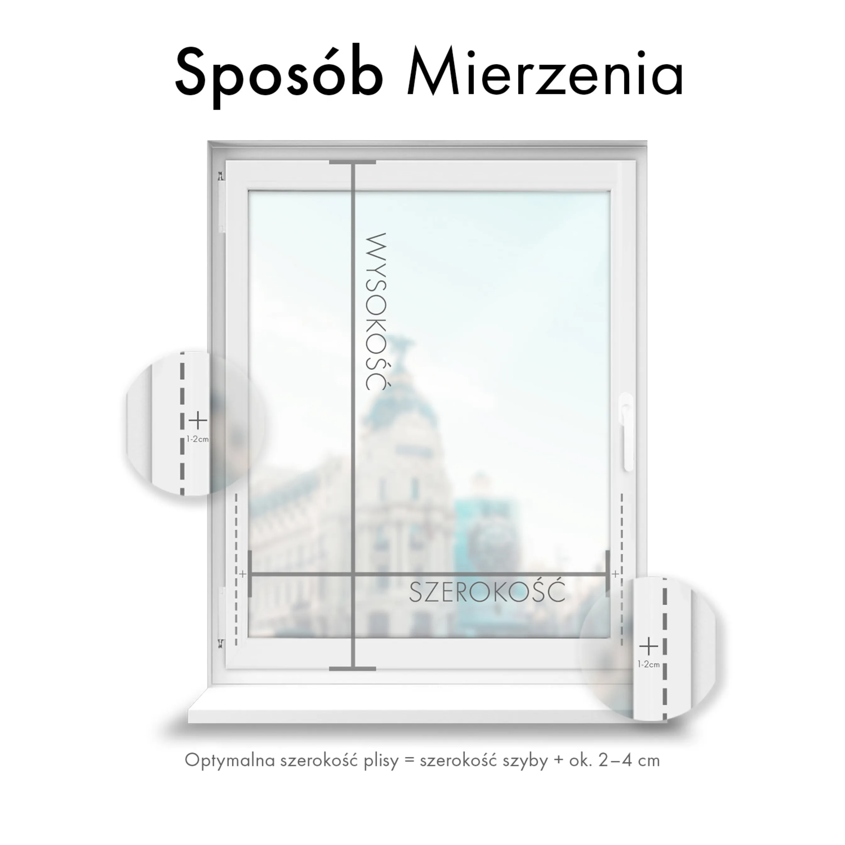 Bezinwazyjne plisy do okien Rząska® na wymiar, uchwyty Risinfix do zaciskania na imbus, kolekcja Melange w kolorze Miętowe lody, zielonym z profilem orzechowym.