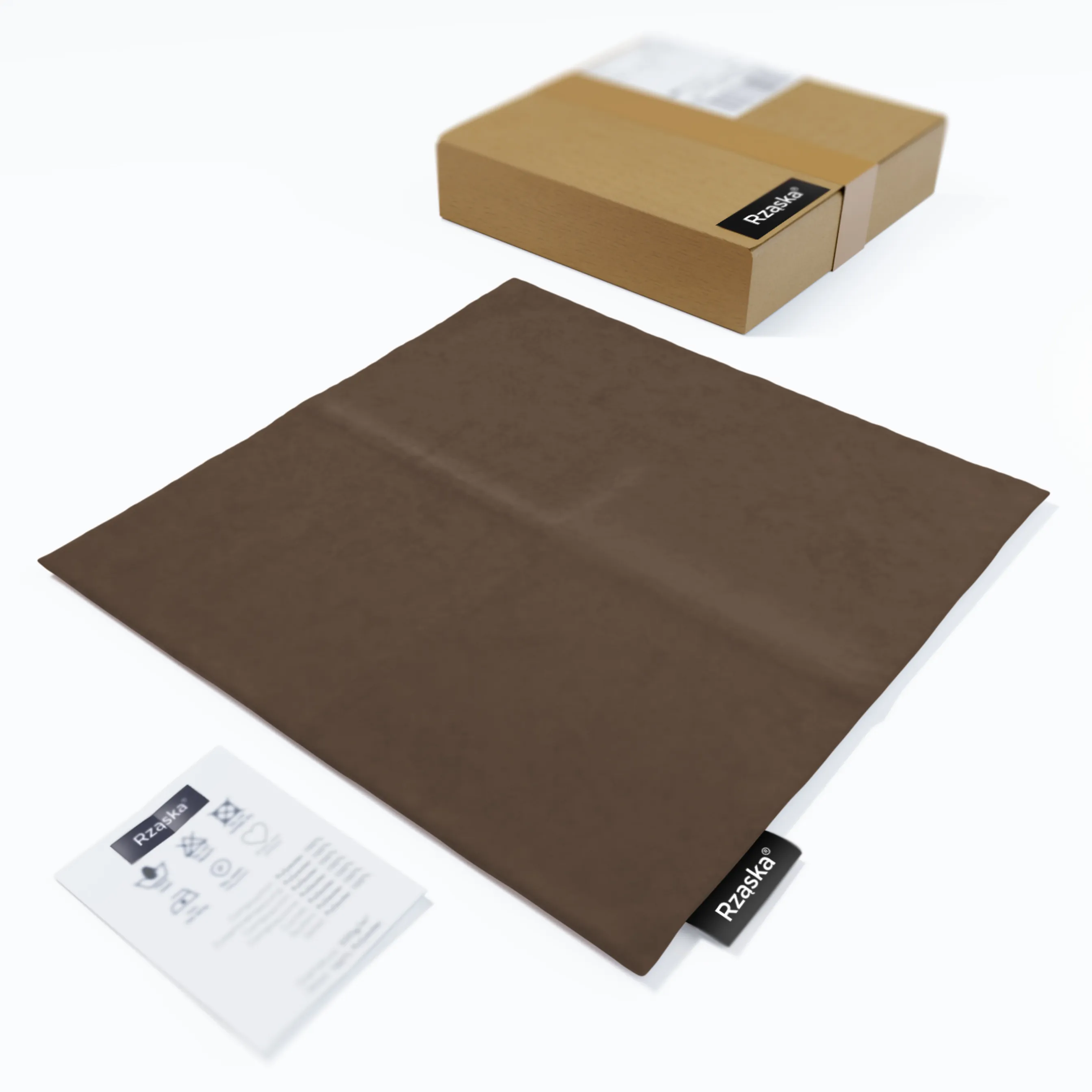 Dekoracyjne poszewki na poduszki Rząska® w rozmiarze 40x40 cm, przytulne i miękkie z kolekcji Millenium Velvet w kolorze Bright Lead, szarym.