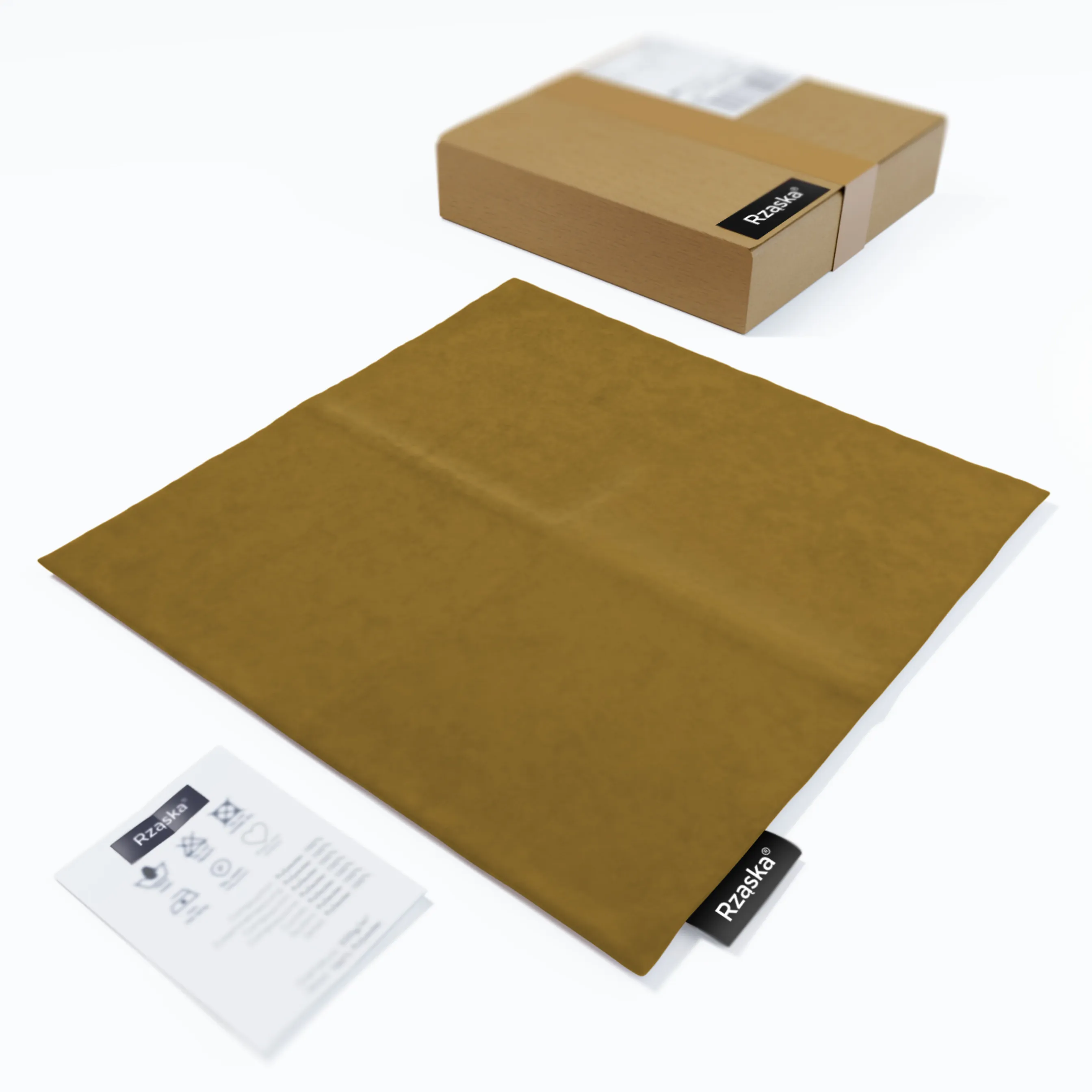 Dekoracyjne poszewki na poduszki Rząska® w rozmiarze 40x40 cm, przytulne i miękkie z kolekcji Millenium Velvet w kolorze Butterscotch, żółtym.