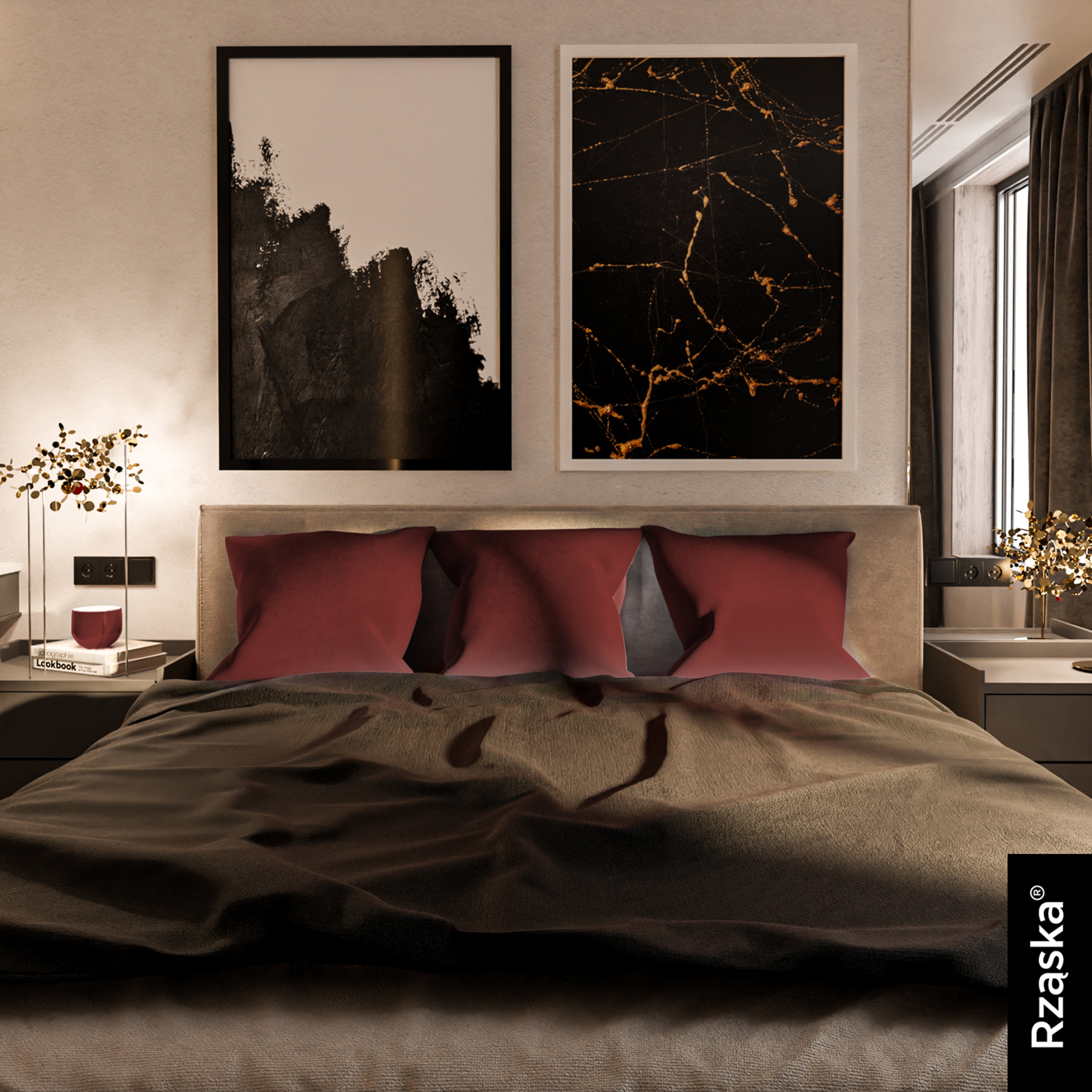 Dekoracyjne poszewki na poduszki Rząska® w rozmiarze 40x40 cm, przytulne i miękkie z kolekcji Millenium Velvet w kolorze Carmine, czerwonym.