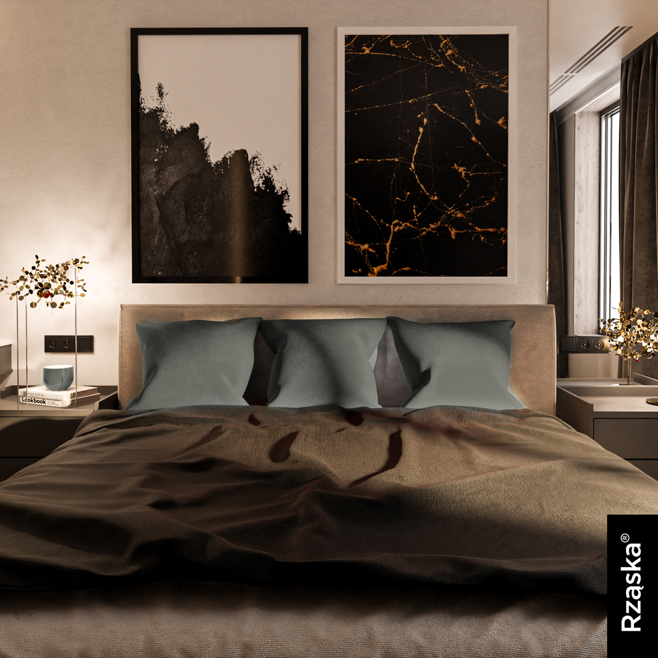 Dekoracyjne poszewki na poduszki Rząska® w rozmiarze 40x40 cm, przytulne i miękkie z kolekcji Millenium Velvet w kolorze Umber Gray, szarym.