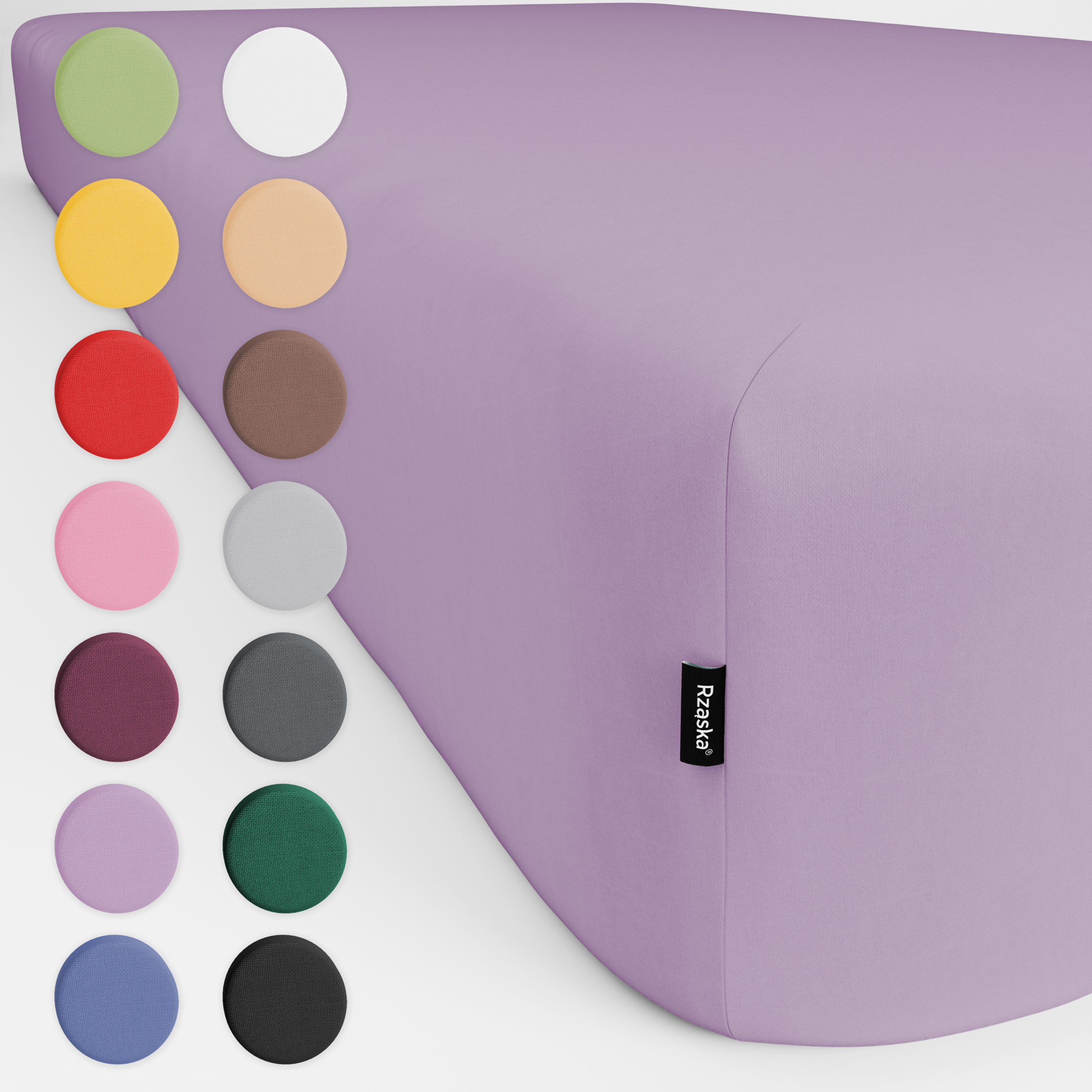 Prześcieradła z gumką Rząska® w rozmiarze 60x120 cm, wykonane z bawełny na wysokość materaca cm z kolekcji WOW! w kolorze Violette, fioletowym jasnym.