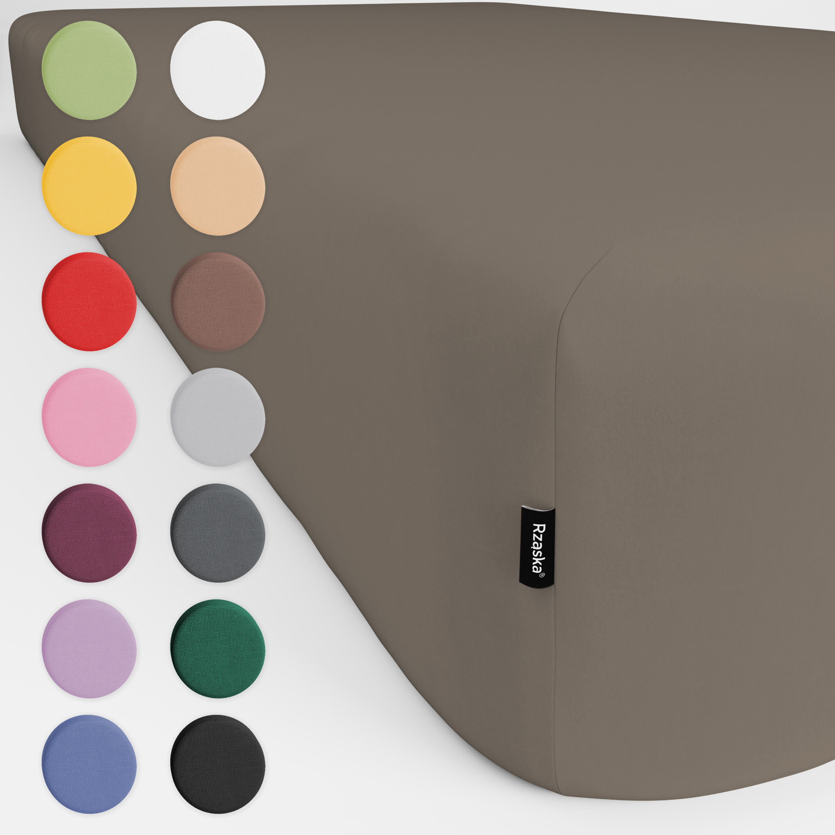 Prześcieradła z gumką Rząska® w rozmiarze 60x120 cm, wykonane z bawełny na wysokość materaca cm z kolekcji WOW! w kolorze Mocha Mia!, cappuccino.