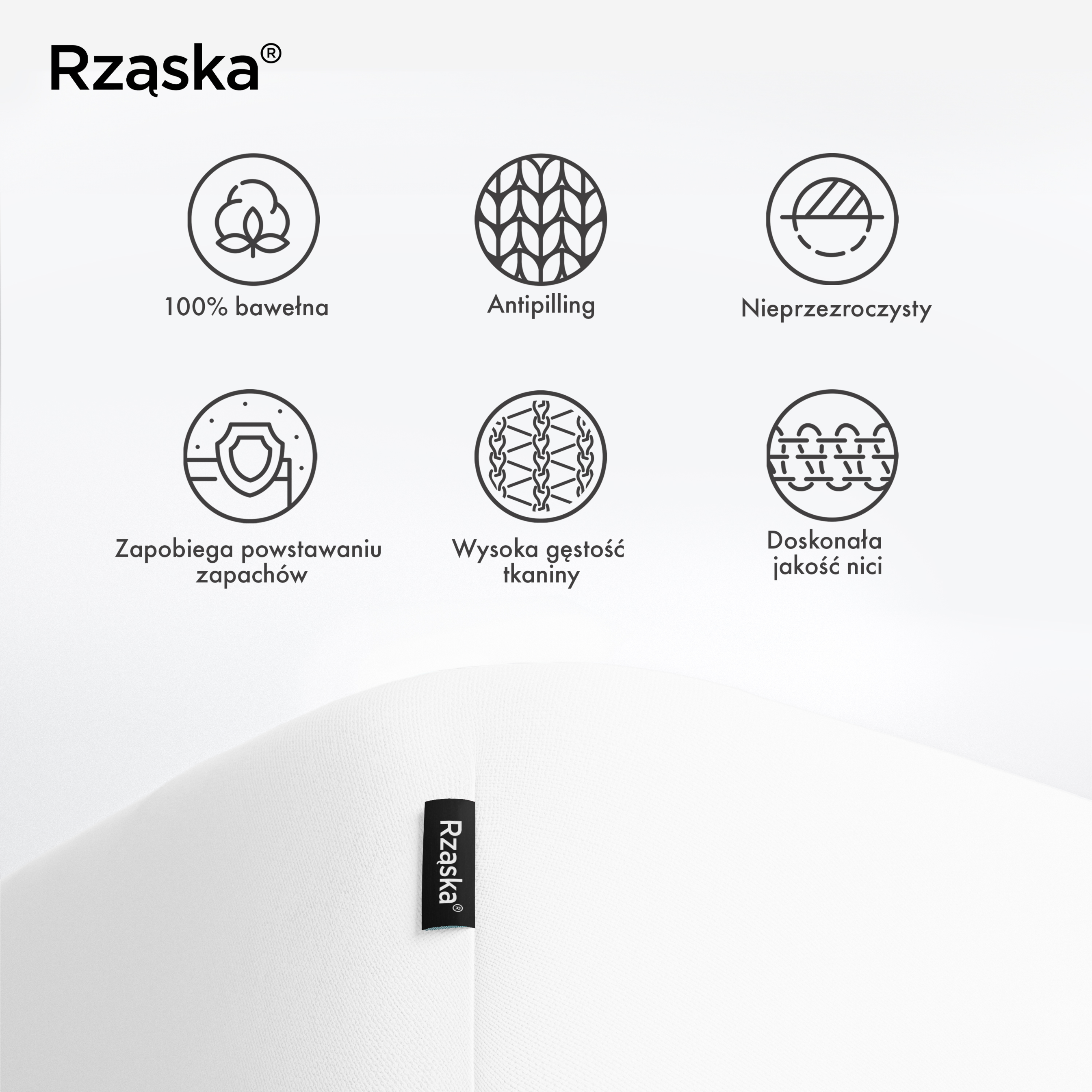 Prześcieradła z gumką Rząska® w rozmiarze 140x200 cm, wykonane z bawełny na wysokość materaca cm z kolekcji WOW! w kolorze Fluff White, białym.