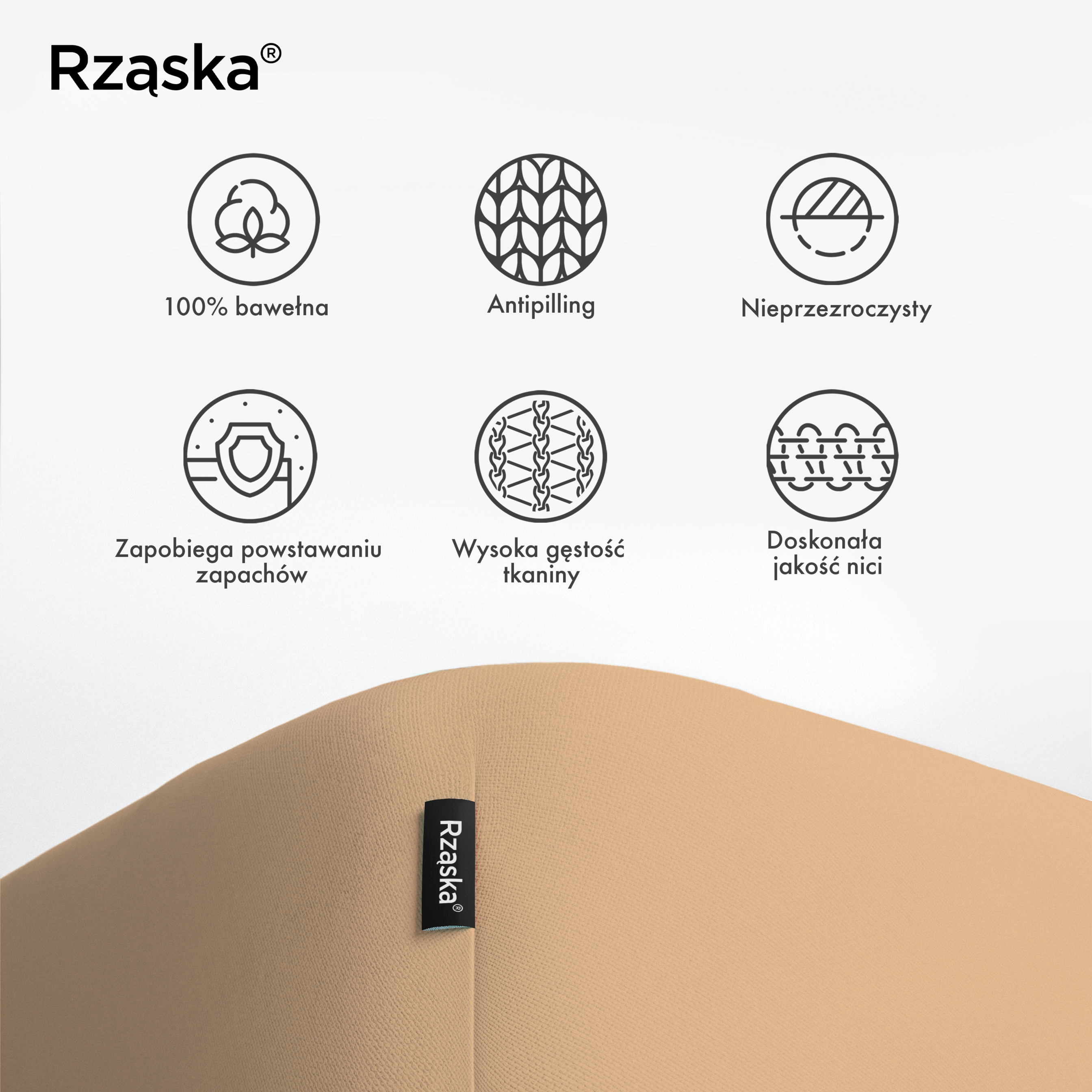 Prześcieradła z gumką Rząska® w rozmiarze 70x200 cm, wykonane z bawełny na wysokość materaca cm z kolekcji WOW! w kolorze Apricot Unleashed, morelowym.