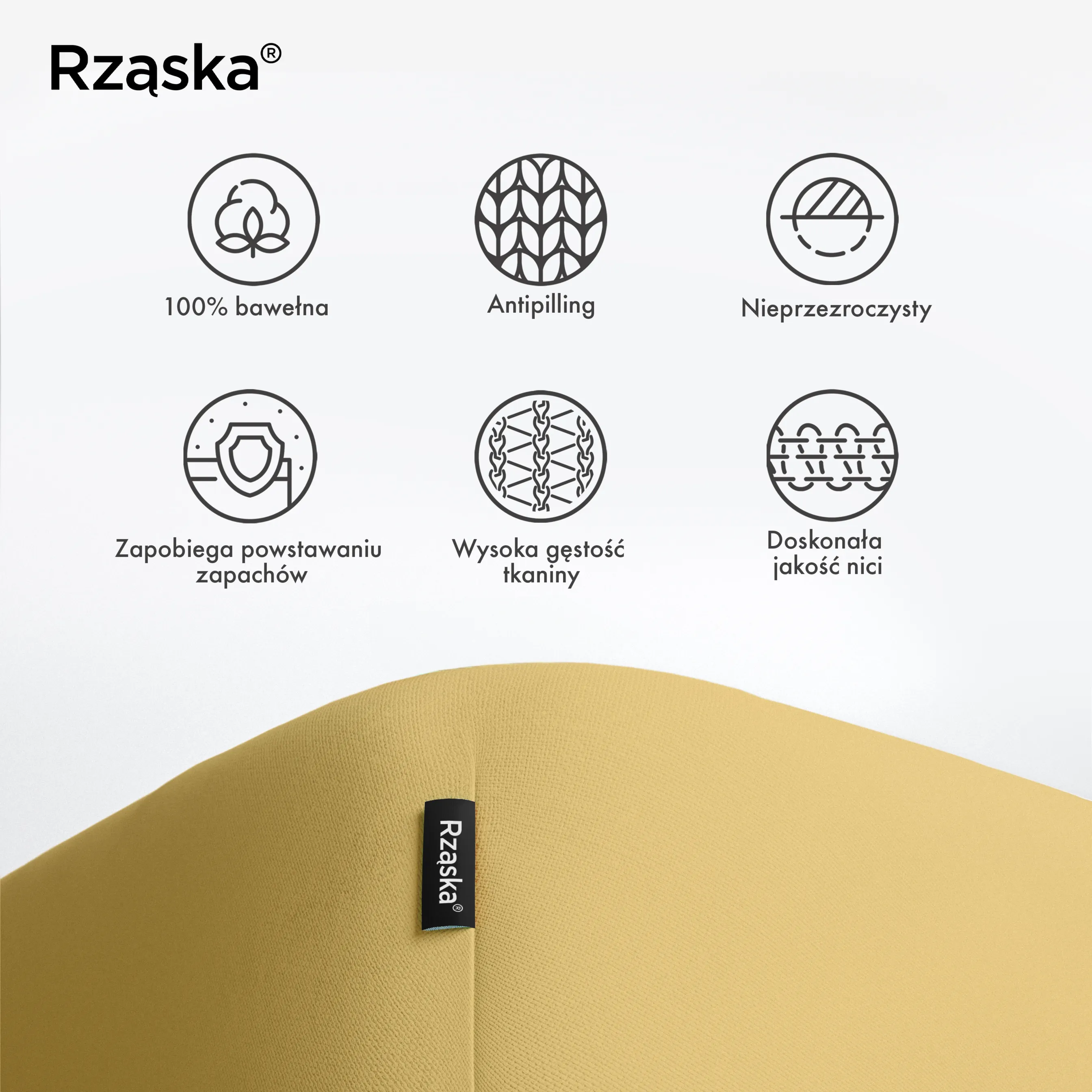 Prześcieradła z gumką Rząska® w rozmiarze 120x200 cm, wykonane z bawełny na wysokość materaca cm z kolekcji WOW! w kolorze Hello Yellow, żółtym.