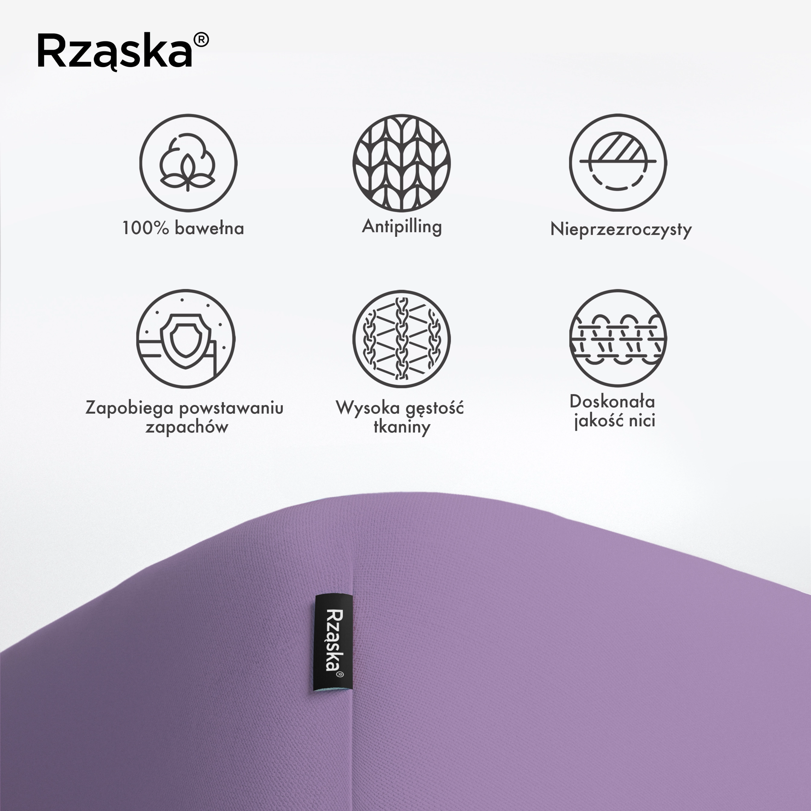 Prześcieradło Rząska® z gumką • 200 x 220 • Kolekcja Wow!: Violette (Fioletowy jasny) • 100% bawełna, nieprzezroczyste, bez zagnieceń • na wysokość materaca do 25 cm