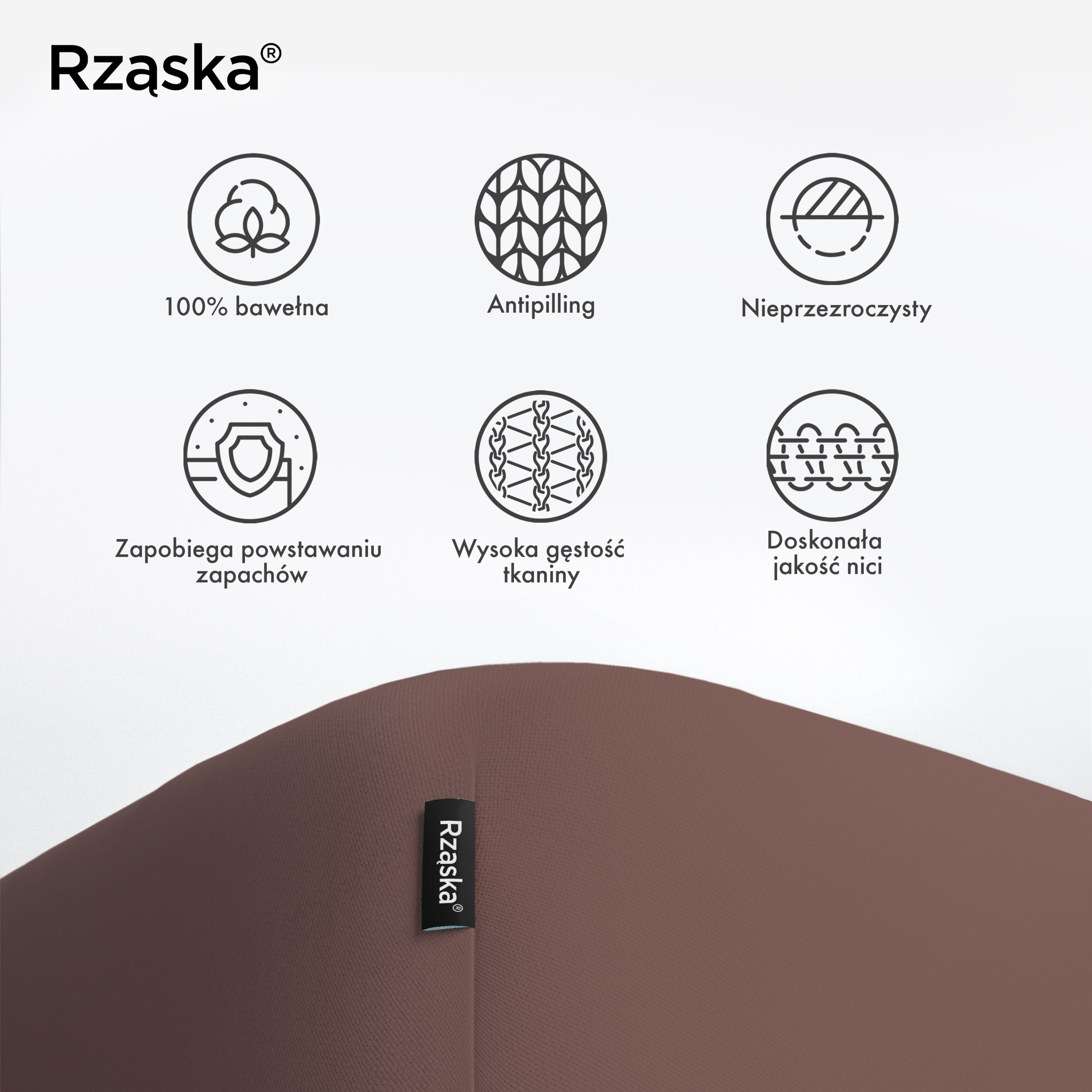 Prześcieradła z gumką Rząska® w rozmiarze 60x120 cm, wykonane z bawełny na wysokość materaca cm z kolekcji WOW! w kolorze Espresso Yourself, brązowym.