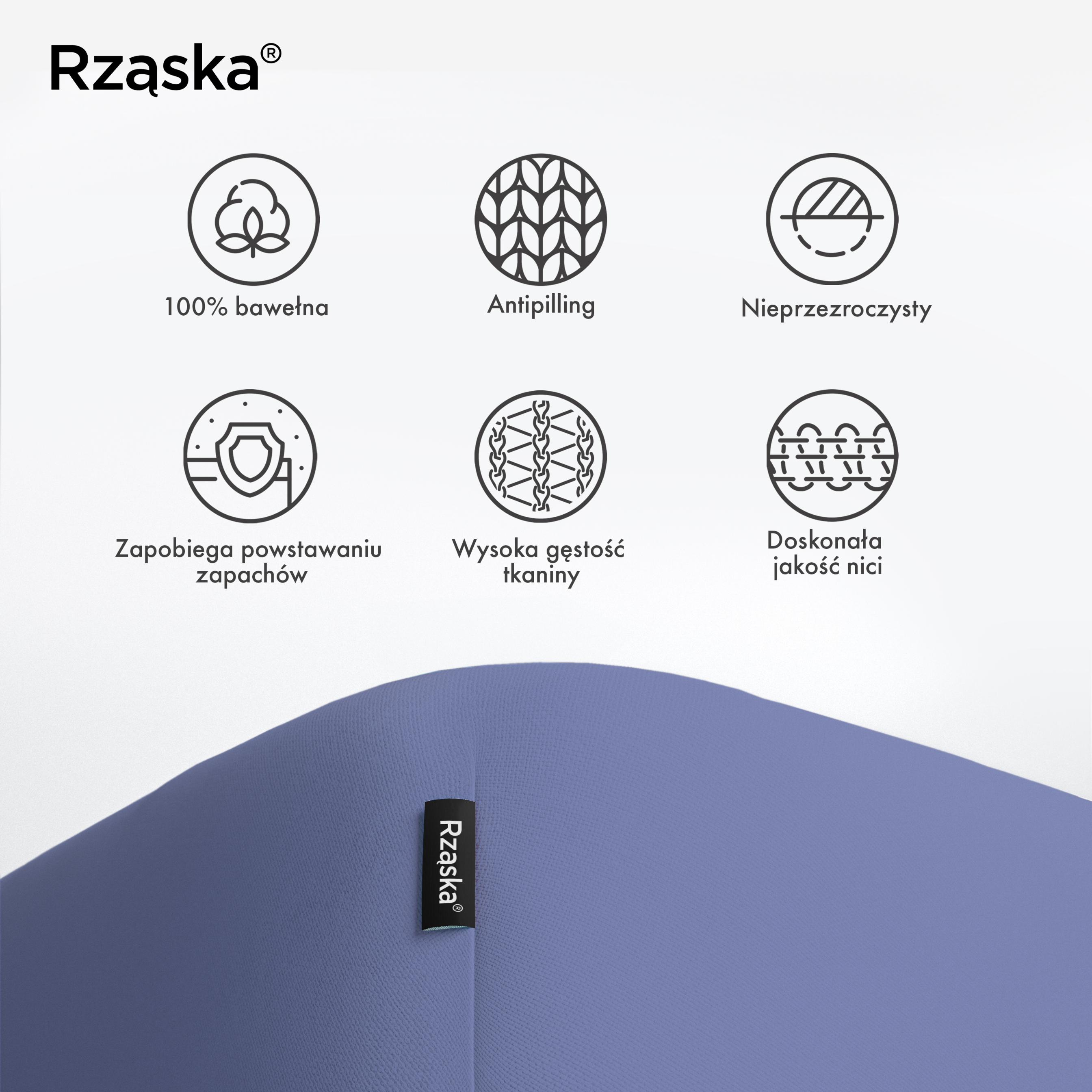 Prześcieradła z gumką Rząska® w rozmiarze 160x200 cm, wykonane z bawełny na wysokość materaca cm z kolekcji WOW! w kolorze Tru Blu, ciemnoniebieskim.