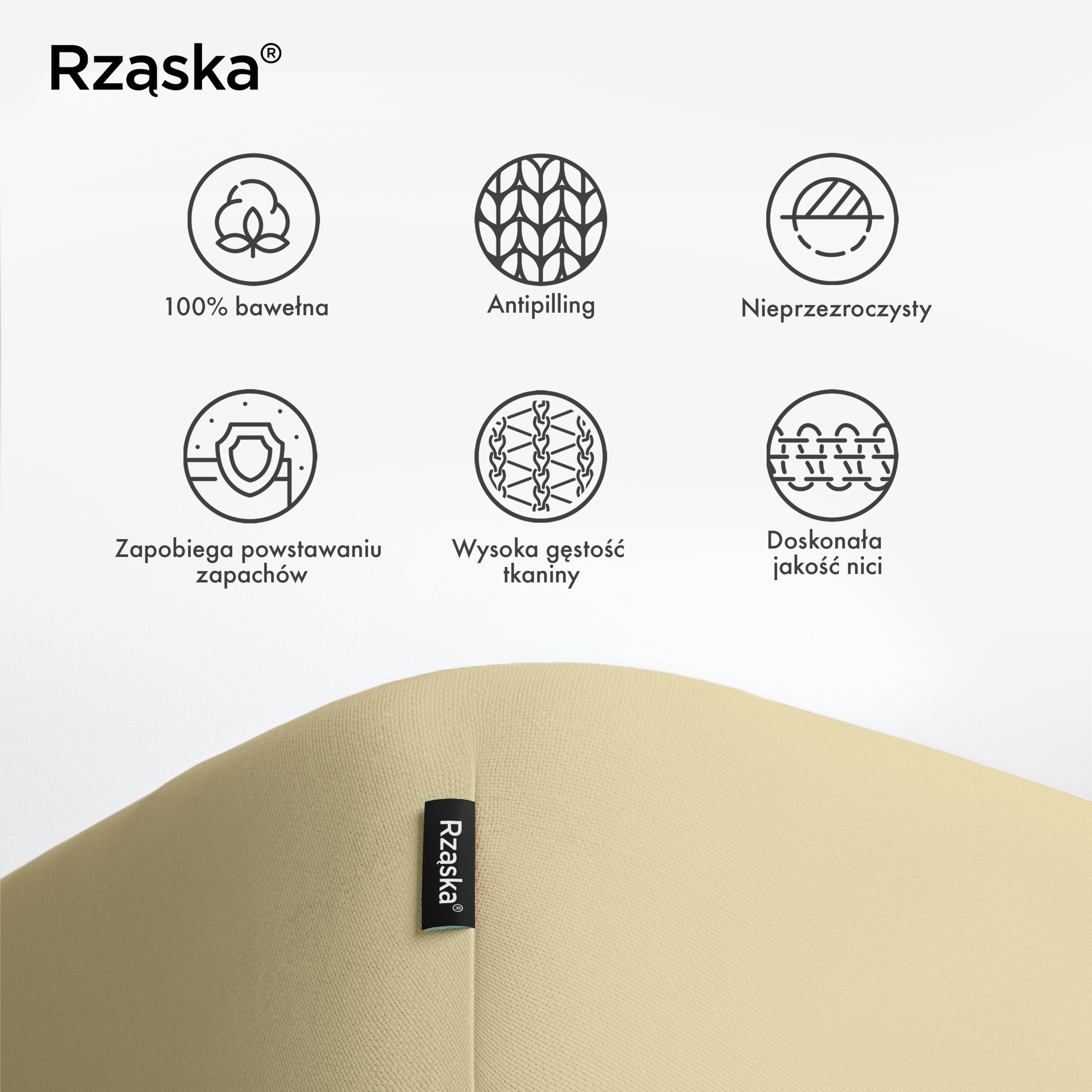 Prześcieradła z gumką Rząska® w rozmiarze 90x200 cm, wykonane z bawełny na wysokość materaca cm z kolekcji WOW! w kolorze Lemon Cello, pastelowy żółty.