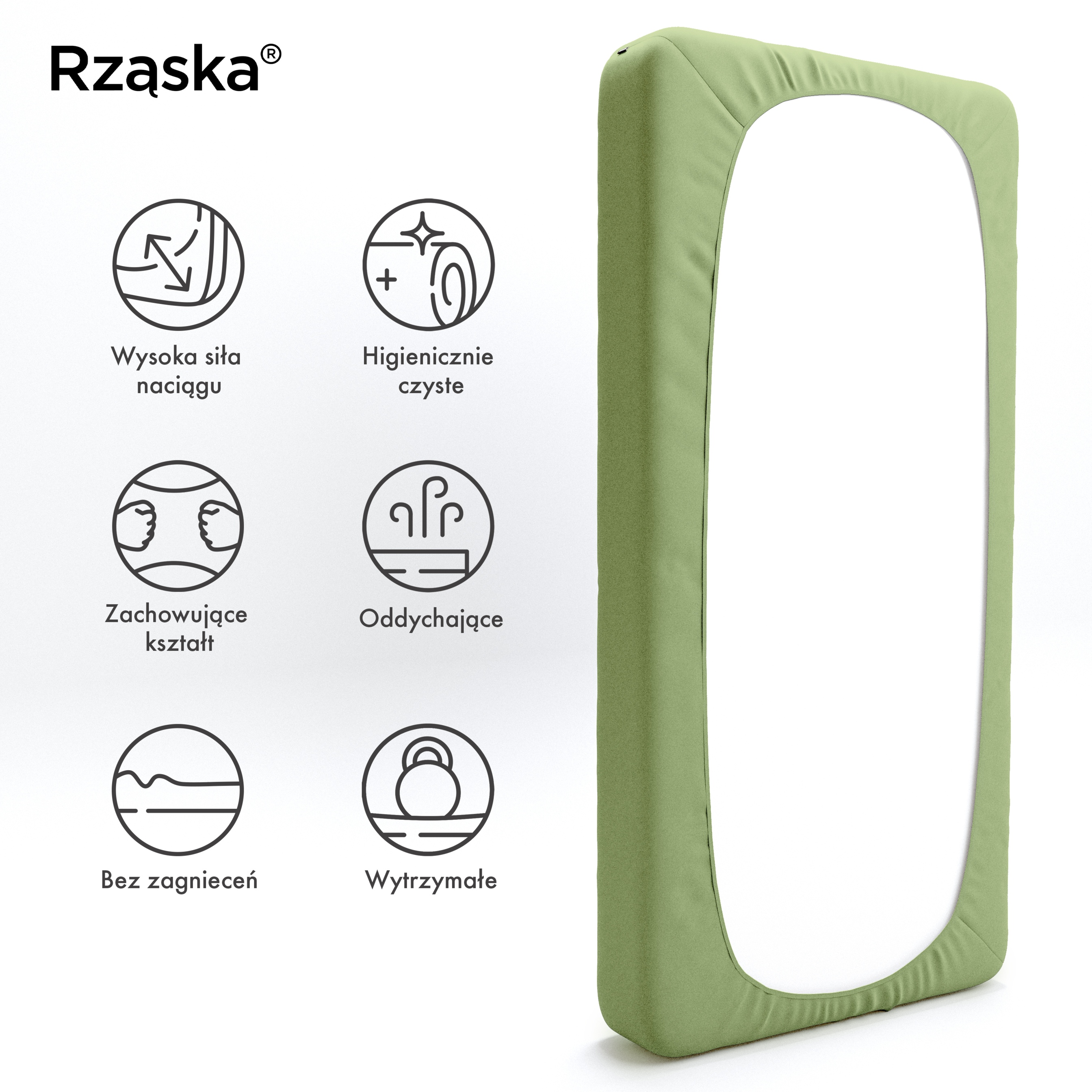 Prześcieradła z gumką Rząska® w rozmiarze 70x200 cm, wykonane z bawełny na wysokość materaca cm z kolekcji WOW! w kolorze Lime Time, jasnozielonym.