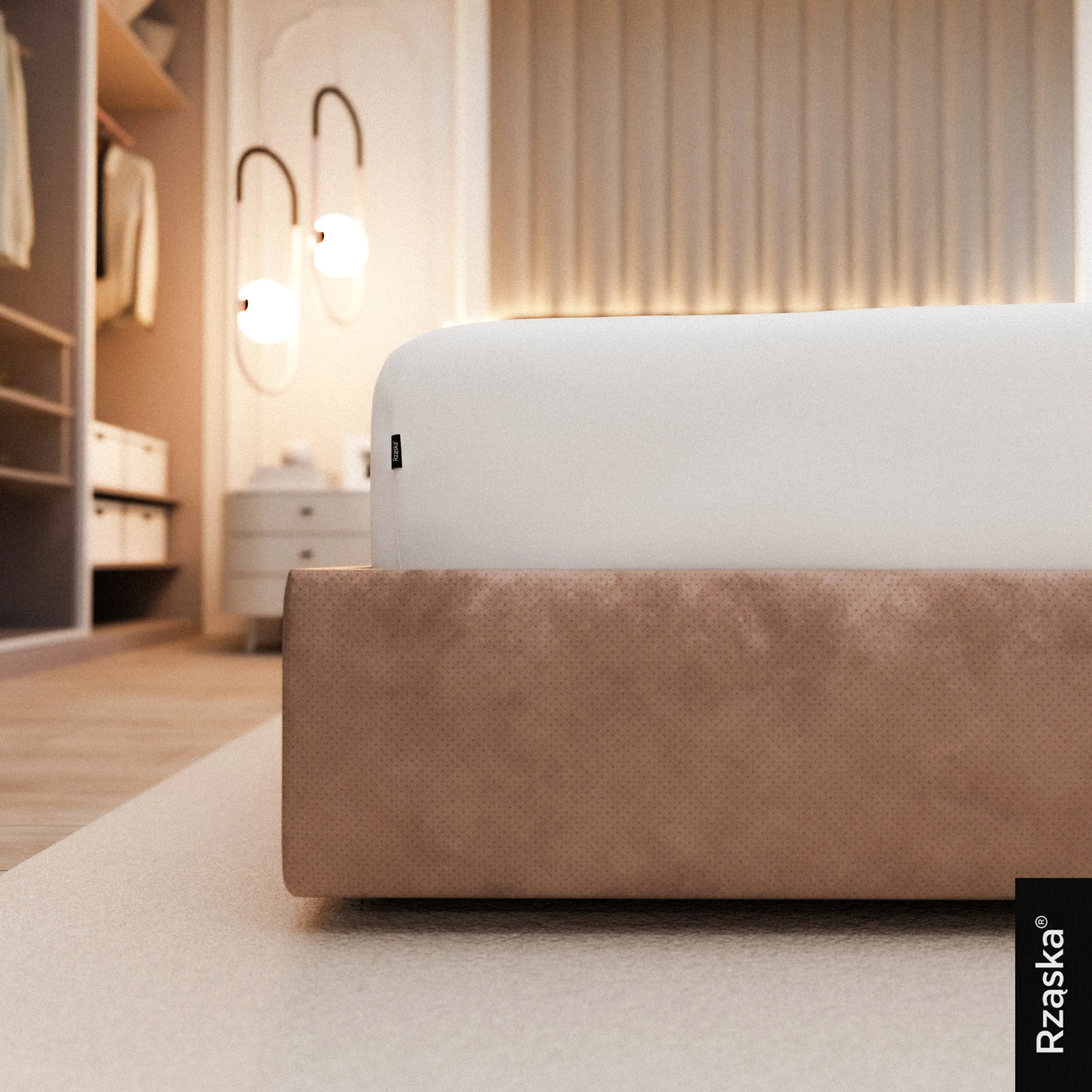 Prześcieradła z gumką Rząska® w rozmiarze 120x200 cm, wykonane z bawełny na wysokość materaca cm z kolekcji WOW! w kolorze Fluff White, białym.