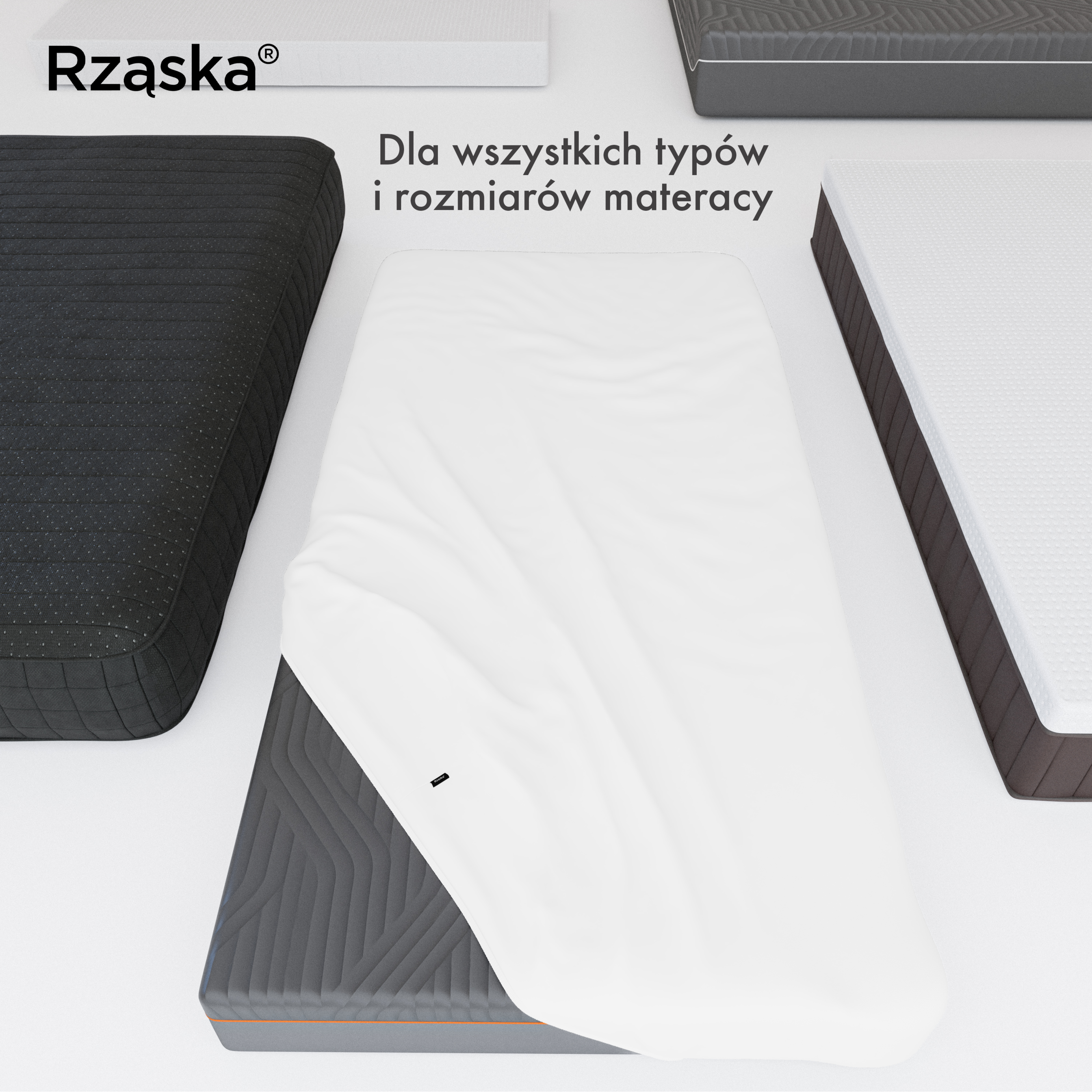 Prześcieradła z gumką Rząska® w rozmiarze 200x220 cm, wykonane z bawełny na wysokość materaca cm z kolekcji WOW! w kolorze Fluff White, białym.