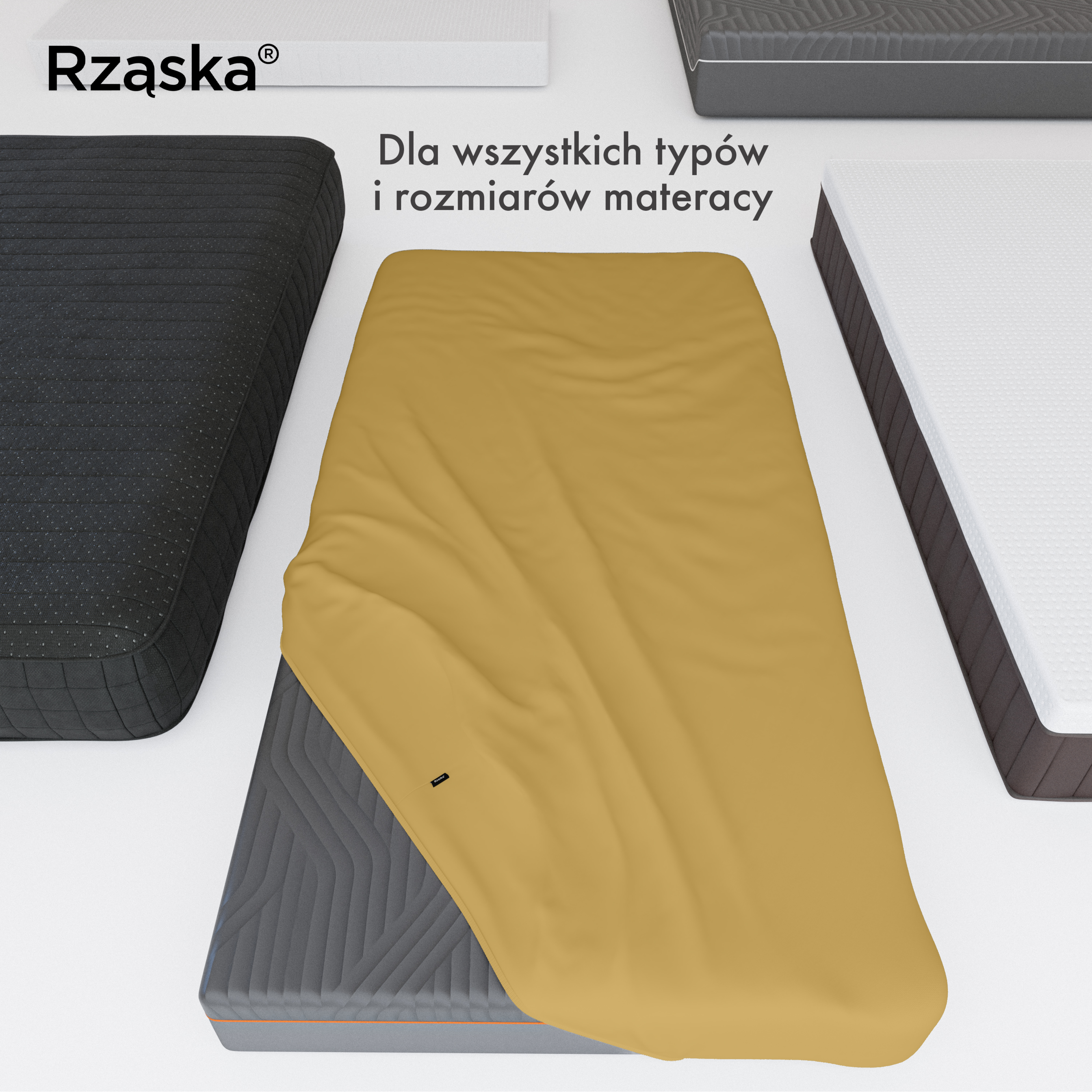 Prześcieradła z gumką Rząska® w rozmiarze 120x200 cm, wykonane z bawełny na wysokość materaca cm z kolekcji WOW! w kolorze Hello Yellow, żółtym.