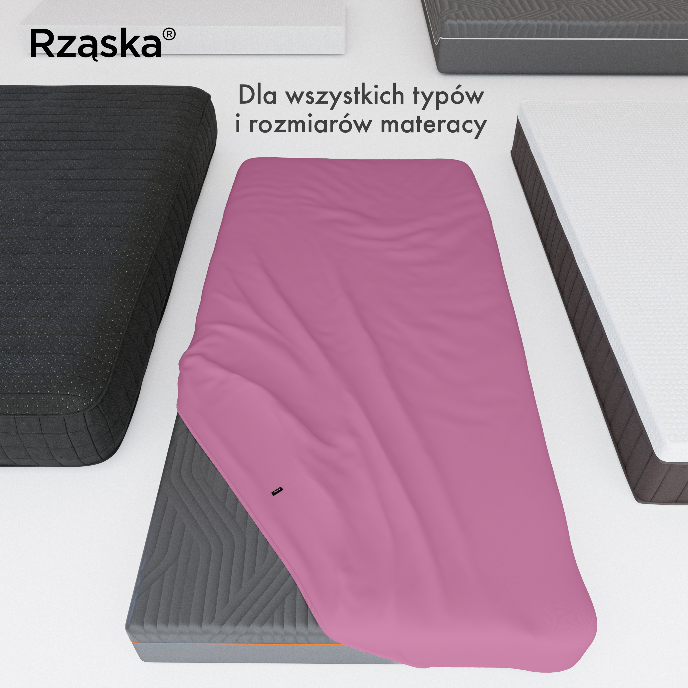 Prześcieradła z gumką Rząska® w rozmiarze 140x200 cm, wykonane z bawełny na wysokość materaca cm z kolekcji WOW! w kolorze Let me Pink!, różowym.