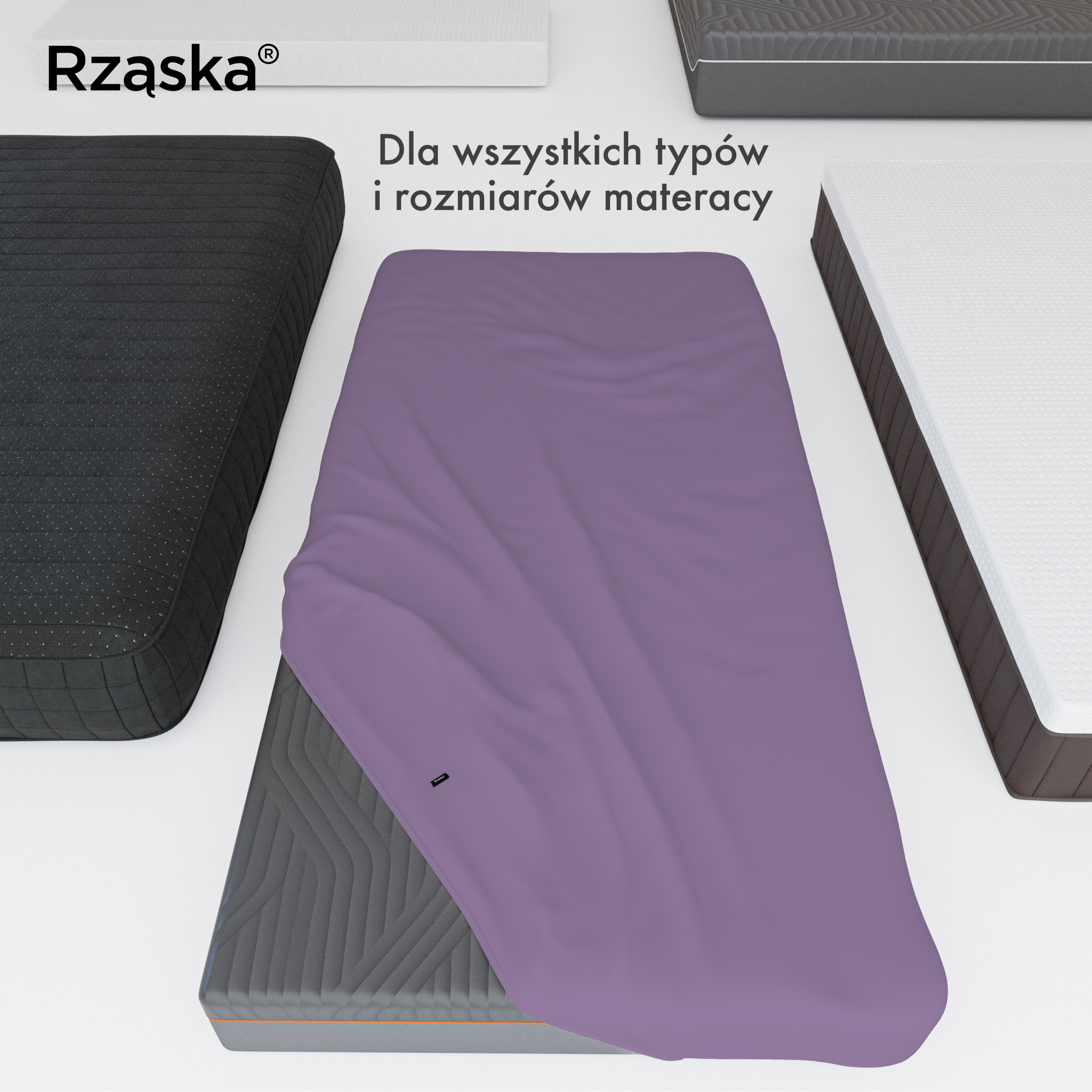 Prześcieradła z gumką Rząska® w rozmiarze 60x120 cm, wykonane z bawełny na wysokość materaca cm z kolekcji WOW! w kolorze Violette, fioletowym jasnym.