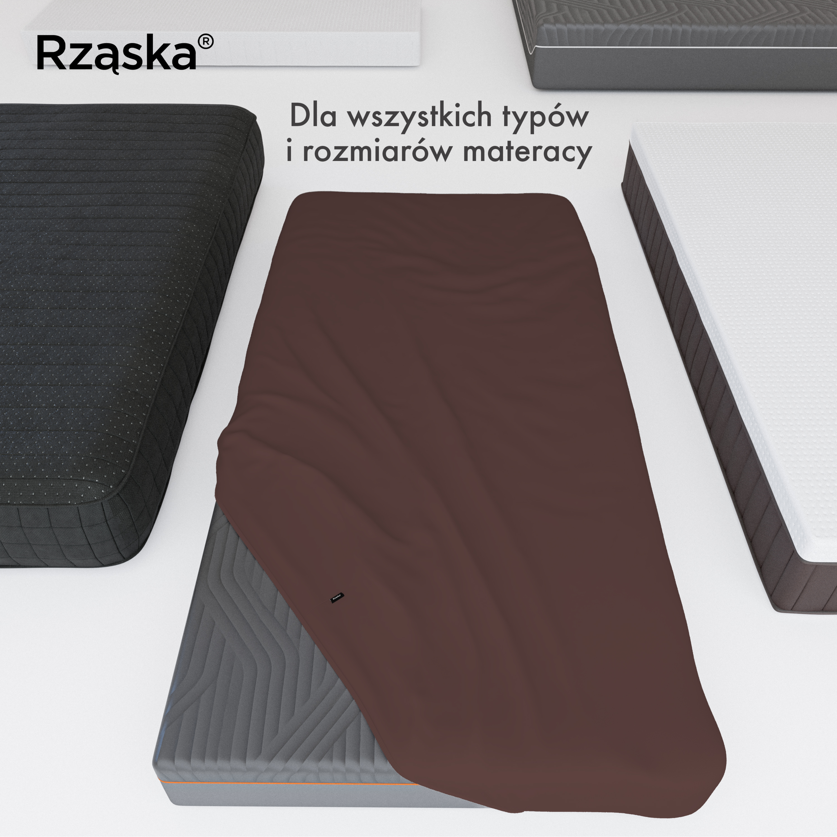 Prześcieradła z gumką Rząska® w rozmiarze 60x120 cm, wykonane z bawełny na wysokość materaca cm z kolekcji WOW! w kolorze Espresso Yourself, brązowym.