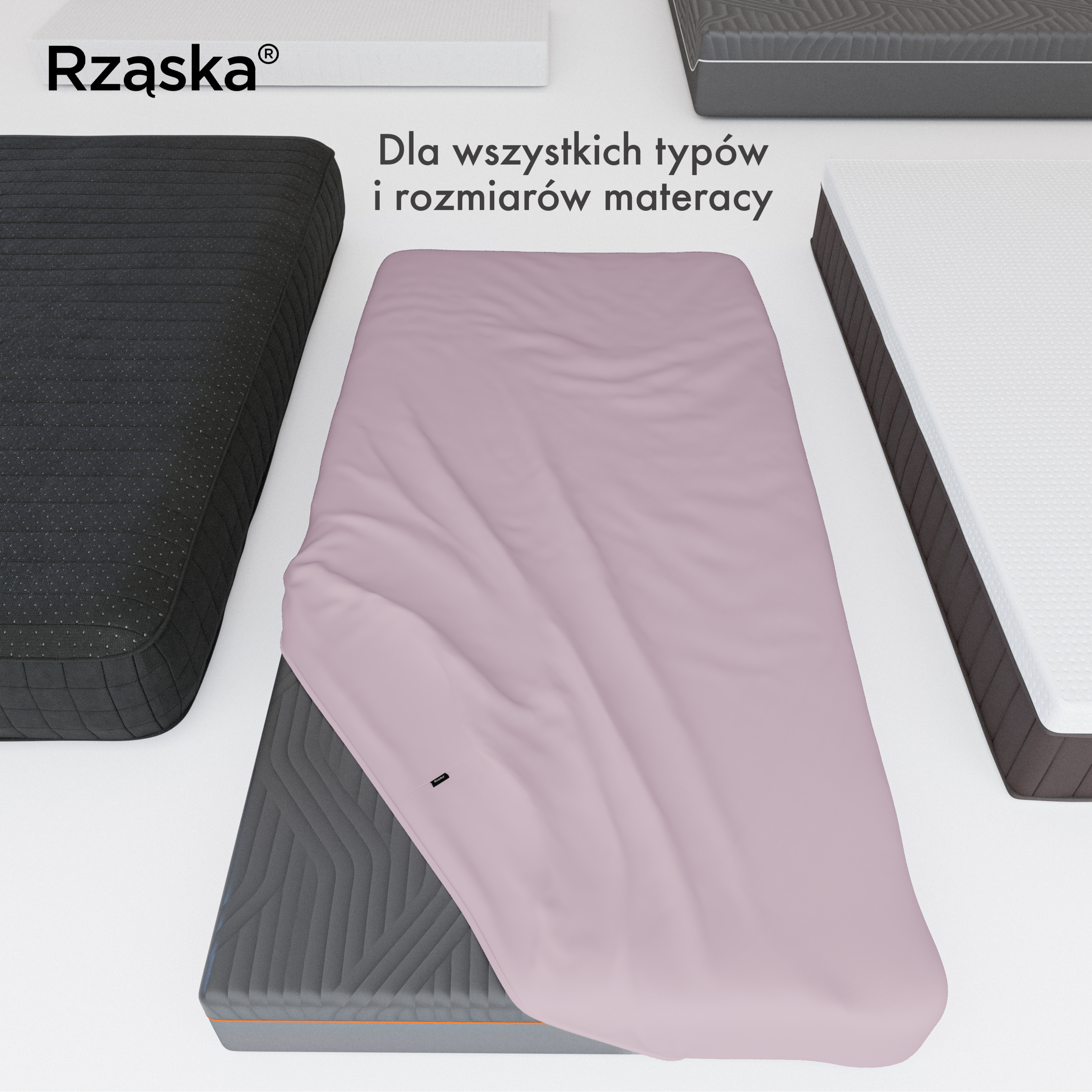 Prześcieradła z gumką Rząska® w rozmiarze 100x200 cm, wykonane z bawełny na wysokość materaca cm z kolekcji WOW! w kolorze Lavender Haze, pastelowy fiolet.